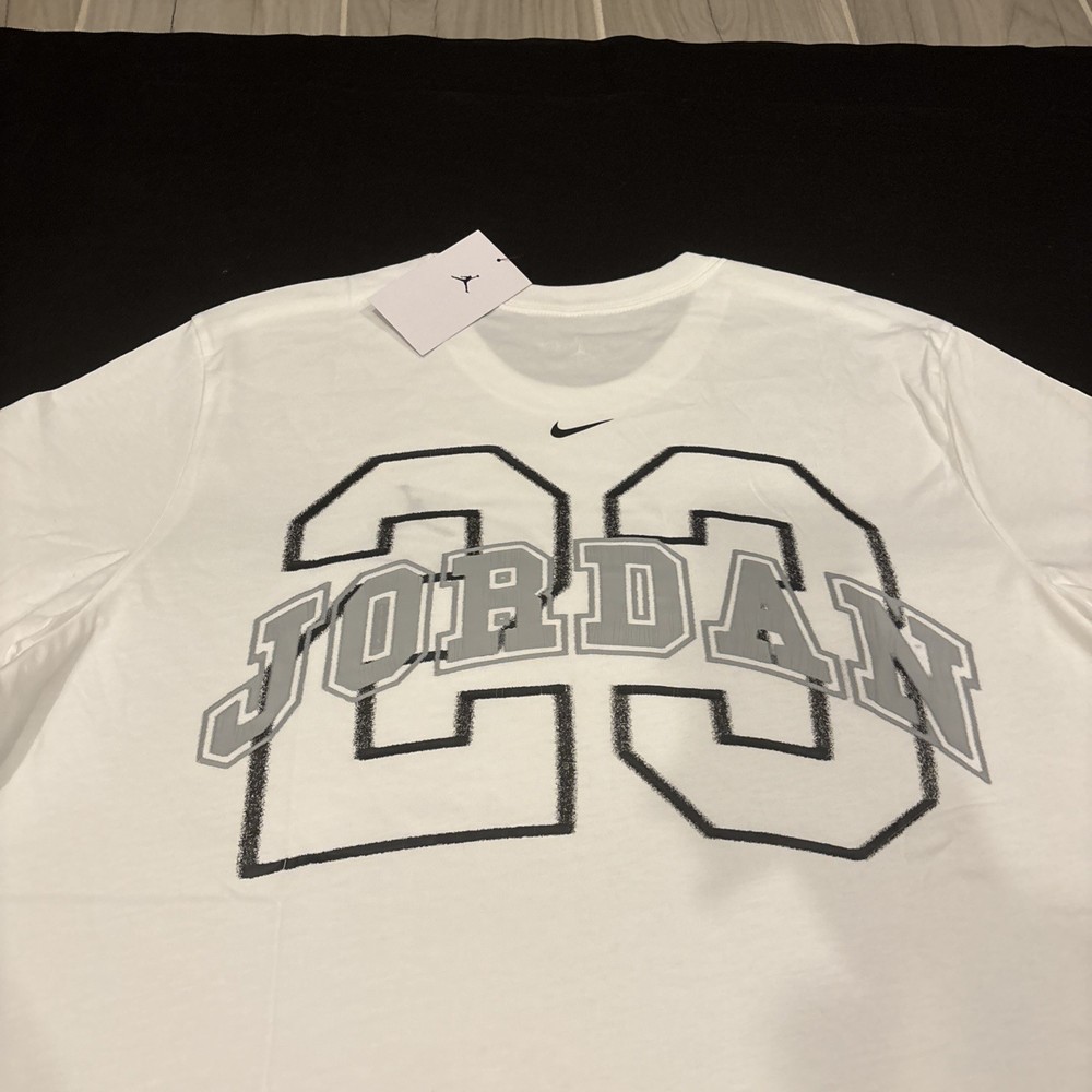 Jordan Flight X-Large MVP Short-Sleeve Men White Shirt IB8914-100 NWT