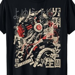 Japanese Cyberpunk Techwear T Shirt Manga Style Gear Graphic Streetwear Tee
