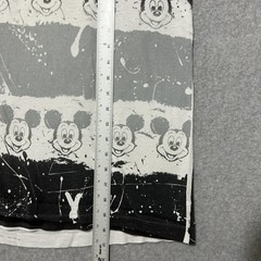 Vintage Disney Mickey Mouse Shirt Mens One Size Gray All Over Graphic Print 90s
