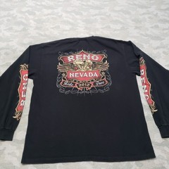 Hot Leather Shirt Mens XL Black Pullover Long Sleeve