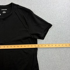 Lacoste Shirt Mens Large Black Short Sleeve Tagless Crewneck T-Shirt Adult