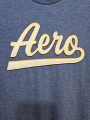 Aéropostale (S) Blue Short-sleeve Graphic t-shirt “Aero” Logo. Knit Fabric