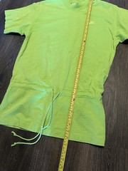 Y2K Vtg Green Nike Silver Tag Tab T Shirt Tee Drawstring Vintage RARE