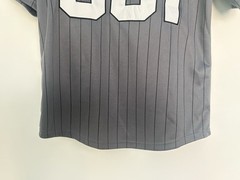Logic “The Incredible True Story” Baseball Pinstripe Jersey Hip Hop Gray Size S
