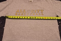 Vintage Adidas All City Basketball Gray T-shirt – Medium – Made in USA