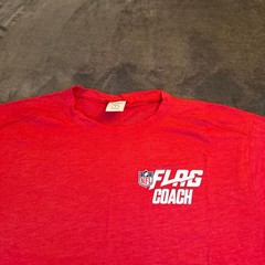 Augusta Sportswear NFL Flag Football Coach Red T Shirt Adult Large