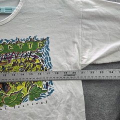 VINTAGE Marquette Waterfront Festival Men Shirt L Single Stitch 90s USA