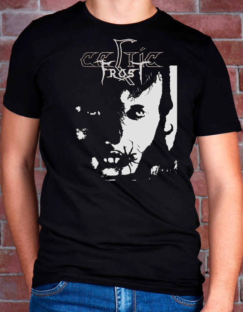 Celtic Frost T Shirt Unisex Black metal stencil style t-shirt, Monotheist Album