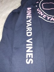 Vineyard Vines Men’s Blue Crew Neck Long Sleeve Pocket Whale Logo Tee Size M
