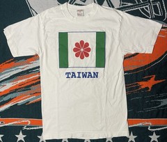 Vintage Taiwan Hearts In Harmony 1990s T-shirt White Size 40 (Fits XS) Rare