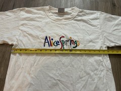 Vintage Alice Springs Australia Kangaroo Embroidered Travel Souvenir Shirt XL
