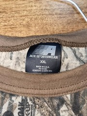 Vintage Mossy Oak Ace Sportswear Shirt Mens 2XL Break-Up Camo Made USA 90s