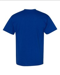 Hanes 5170 5XL EcoSmart Crewneck Short Sleeve Tee Pit to Pit 31″ Deep Royal