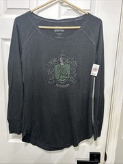 Harry Potter slytherin long sleeve t shirt Rhinestones, medium size NWT MSRP $57