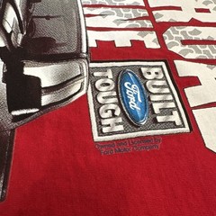 Vintage Y2K Men’s Ford F 150 Built Tough Truck Car T Shirt Large Red
