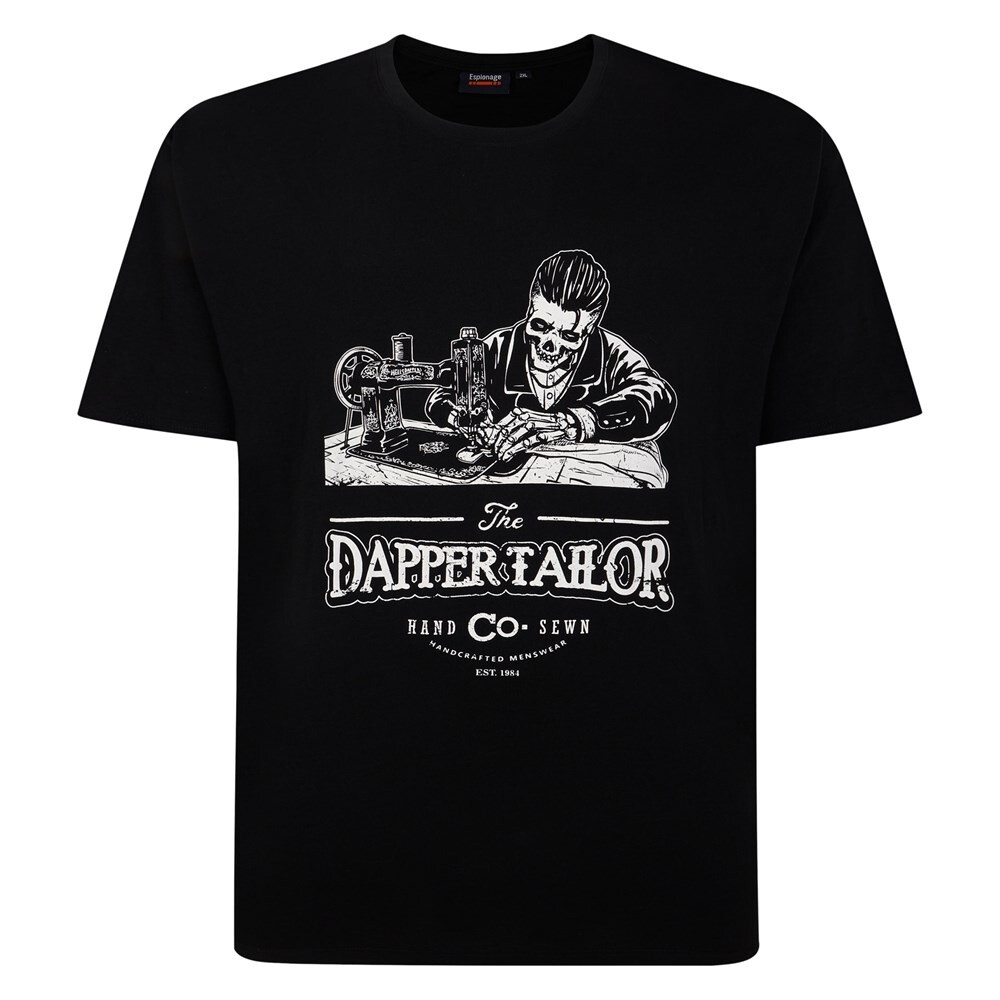 NEW IN ESPIONAGE SKELETON TAILOR T SHIRT T426 2XL3XL 4XL5XL6XL7XL8XL