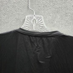 Stacy Adams Men Shirt Medium Black Logo Short Sleeve Crew Neck NWT