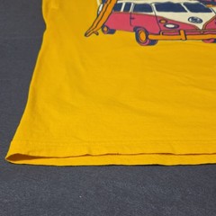 B&C Collection Men’s Yellow Graphic Logo Short Sleeve Crew Neck T-Shirt XL