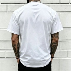 Men’s Loose Street Style T-Shirt — Colorful Patchwork Teddy Bear Graffiti