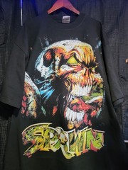 SPAWN ON SHAKA HEAVYWEIGHT GARMET DYED T SHIRT “MODERN”