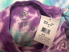 $40 AMERICAN FIGHTER Tie Dye KENTON Athletic Graphic T-shirt NWT