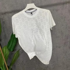 New Fashion Trend Ice Silk Breathable Summer Short Sleeve Luxury Men T-Shirt