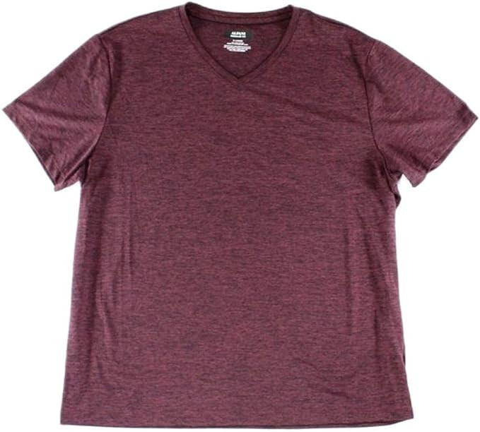 Alfani Port Combo Mens Medium Stretch V-Neck Tee Shirt Red M.