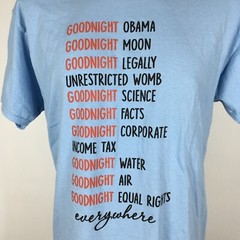 Vintage Political Left Wing Obama Abortion Climate Equal Rights Democrat Shirt L