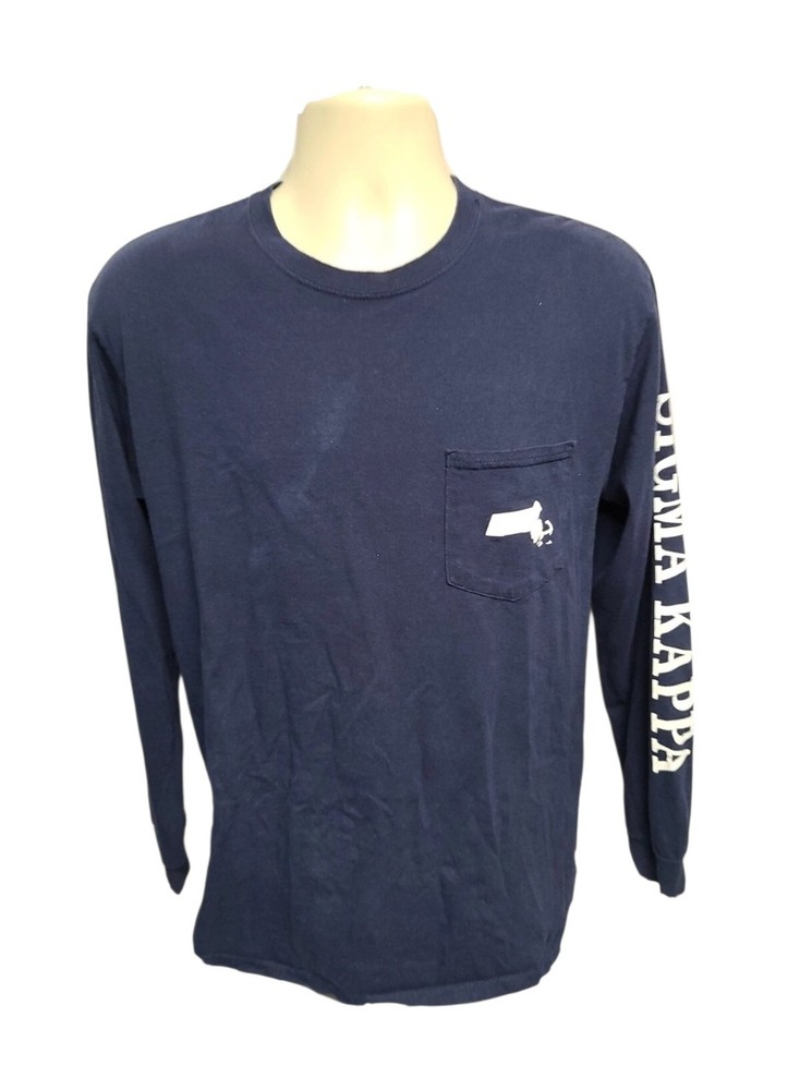 Sigma Kappa Adult Medium Blue Long Sleeve TShirt