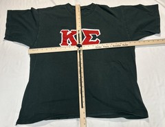 Kappa Sigma Shirt XL Green Red Embroidered Graphic Print READ