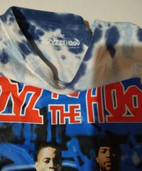 Pre Owned Boyz N The Hood Philco Blue Tie Dye Short Sleeve Top Adult Size 2XL 🟦