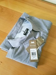 Habit Men Fishing Shirt Large Dolphin Print UPF 50+ Short Sleeve Performance NWT