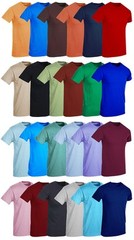 BILLIONHATS 24 Pack Mens Cotton Short Sleeve Lightweight T-Shirts (Small)