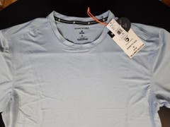 Kenneth Cole Men’s Long Sleeve Active Rounded Hem The Tech Shirt Navy,SKy Blue,
