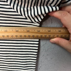 J. Crew Mens XL Sueded Jersey Striped T-Shirt Black & White Classic 100% Cotton