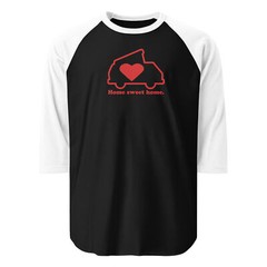 Home Sweet Vanagon Westy T3 Camper Van Bus Heart Love Raglan Baseball T-Shirt