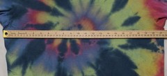 Handmade Tie Dye Spiral Pattern Multicolor Rainbow Large Shirt 21.5″ W X 28″ L