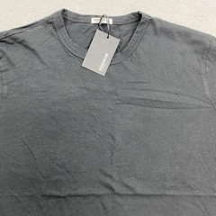 Buck Mason T Shirt Mens Medium Black Slub Curved Hem Tee Short Sleeve Cotton