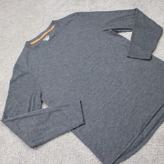 Omni-Wool Shirt‎ Mens 2XL XXL Gray Base Layer Wool Blend Poly Lined Long Sleeve