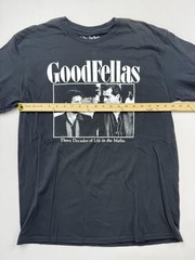 Goodfellas Shirt Mens Large Black Mafia Movie Poster Graphic Tee Ripple Junction