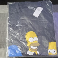 Old Navy Men’s The Simpsons Graphic Print Navy Crew Neck T-Shirt Size S