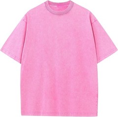 Men’s Oversized Vintage Acid Wash T-Shirt 100% Cotton Loose Fit Streetwear Tee