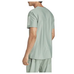 adidas Own The Run Crew Neck Short Sleeve T-Shirt Mens Green Casual Tops JC9793