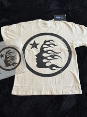 Hellstar Studios Classic Logo Vintage Beige T-Shirt Size S,M,L,XL NEW
