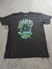 Outrank T-Shirt Men’s L Black Graphic Print Leaders NWT