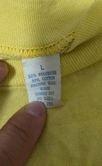 Vintage Camp Mia Shalom Recreation Single Stitch Yellow Nature T Shirt L
