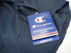 Champion Men’s Double Dry Cotton Crew-Neck Shirt Navy Small Cotton Blend X-Temp