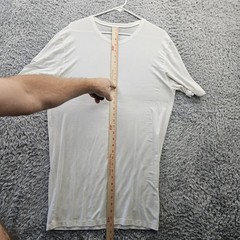 Tommy John Second Skin T Shirt Men XL White Stretch Base Layer Tee No Stains