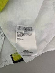 Puma A$Ap Rocky Distressed Seat Belt Graphic White Lime Green T Shirt SAMPLE XXS