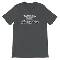 Funny Political T-Shirt 1 Politician Progress 3 Politicians Screwed Gift Tee